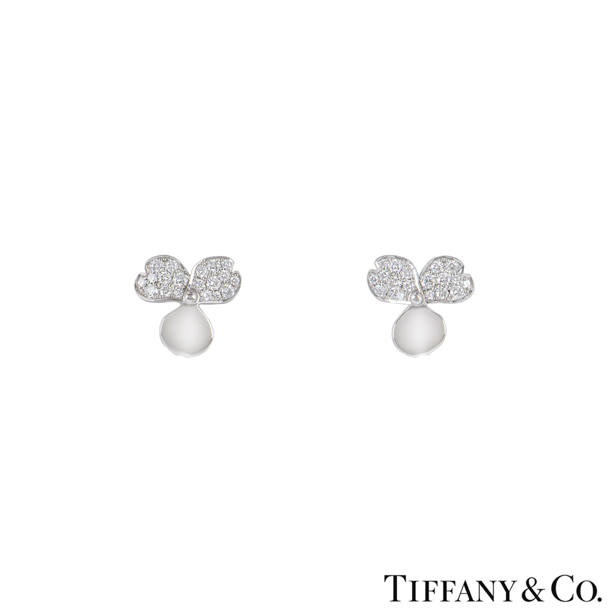 tiffany paper flower earrings